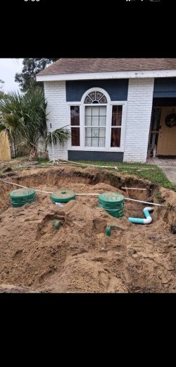 Drain Field Trench Installation