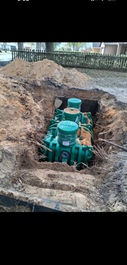 Dual Septic Tank System Below Grade