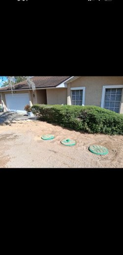 Septic Riser Lids Installed